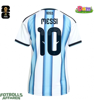 Argentina Lionel Messi #10 Hemmatröja Kvinnor VM 2026 Kortärmad